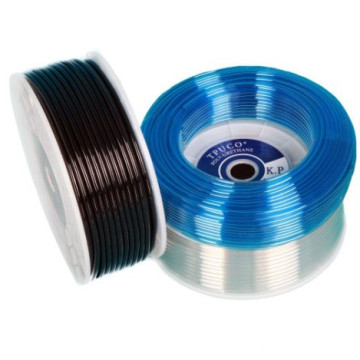 Pu material de 200 metros de poliuretano transparente azul preto colorido pneumático tubo de ar